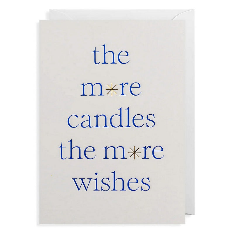 Lagom Design Birthday Card The More Candles The More Wishes 7177 front