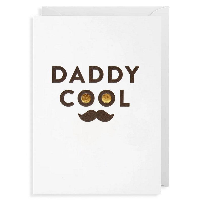 Lagom Design Daddy Cool Moustache Card 6417 front