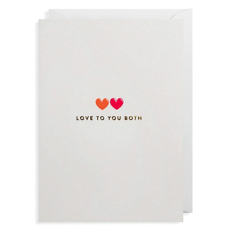 Lagom Design Greetings Card Love To You Both 7204 front