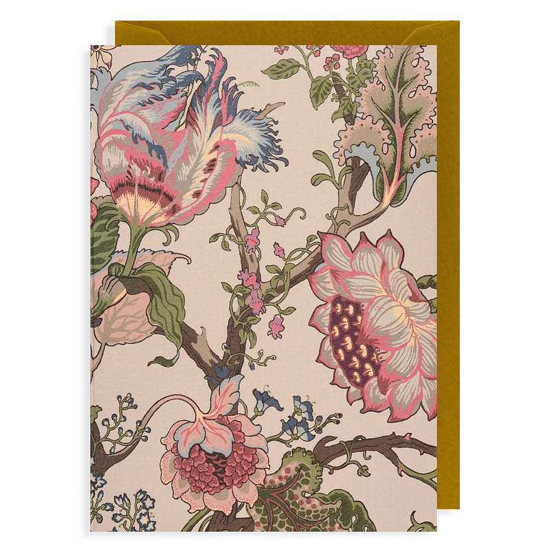 Lagom Design Jannah Natural Floral Card 6904 front