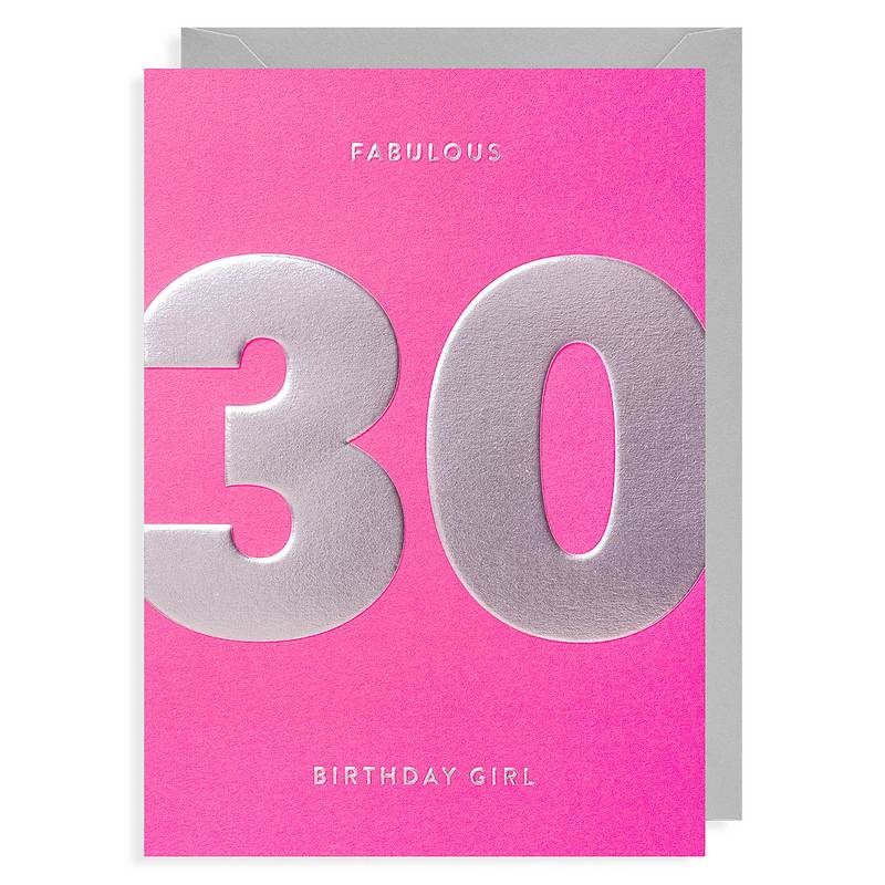 Lagom Design Number 30 Fabulous Birthday Girl 6825 front