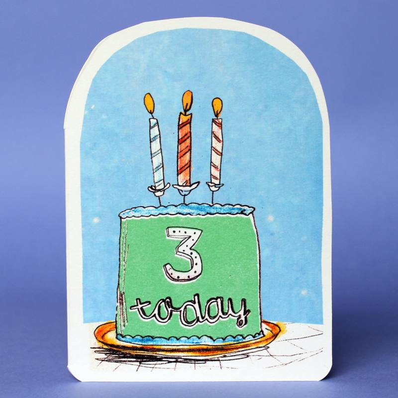 Laura Skilbeck Candles On Cake Birthday Card 3 Today front