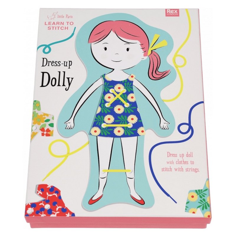 Learn To Stitch Dress-Up Dolly Kit 29578 box front