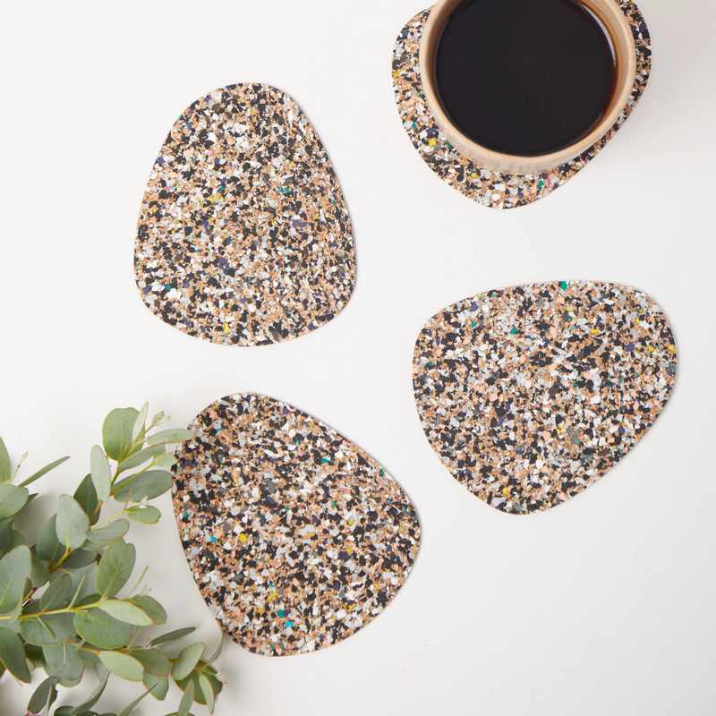 Liga Eco Living Beach Clean Coaster Set Pebble BC-PEB-CST-SET lifestyle
