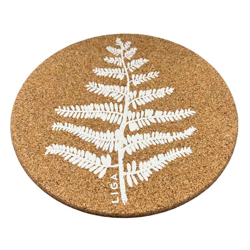 Liga Eco Living Cork Placemat Set Fern angled