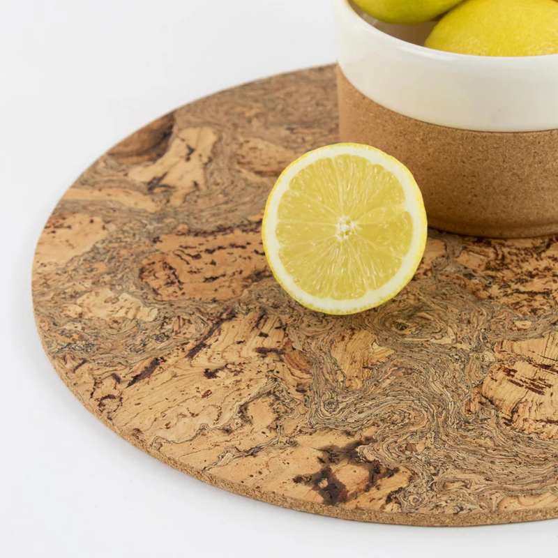 Liga Eco Living Natural Cork Placements Round Set IG-ROU-PM-SET lifestyle 