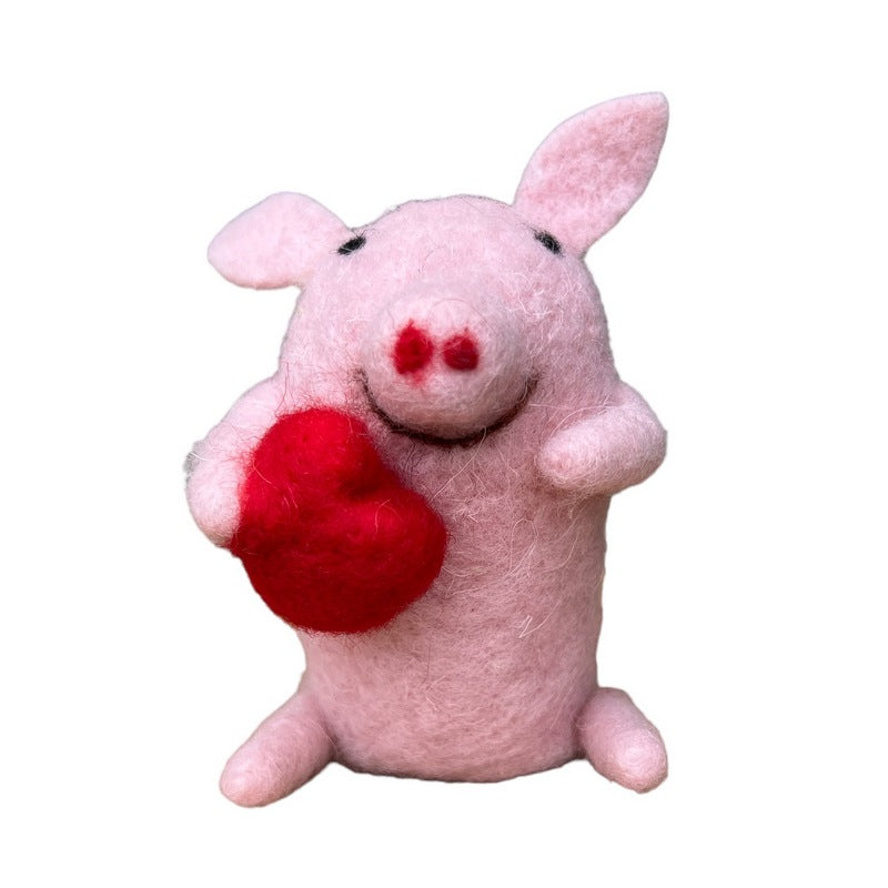 Little Pink Piggy with Heart front