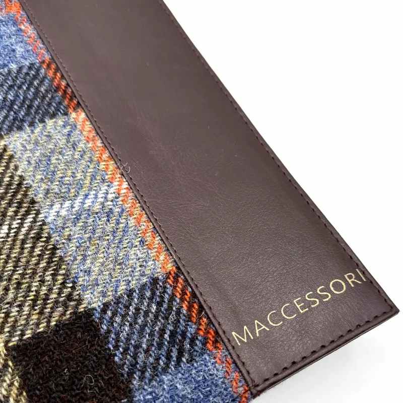 Maccessori A5 Notebook Blue and Brown Check CB2405-TRTO21 detail