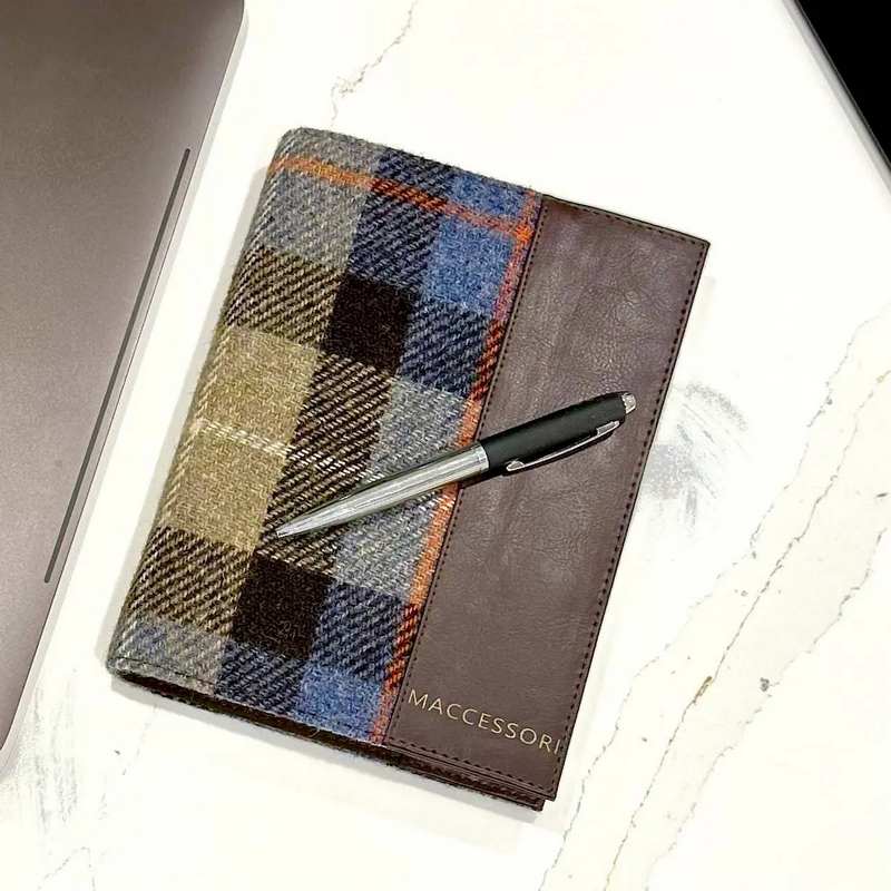 Maccessori A5 Notebook Blue and Brown Check CB2405-TRTO21 lifestyle
