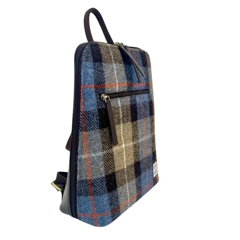 Maccessori Backpack Blue Brown Check MAC2509-TRT021 angle