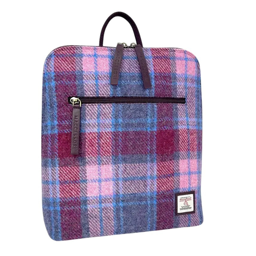 Maccessori Backpack Pastel Pink Tweed MAC2509-TRT073 front
