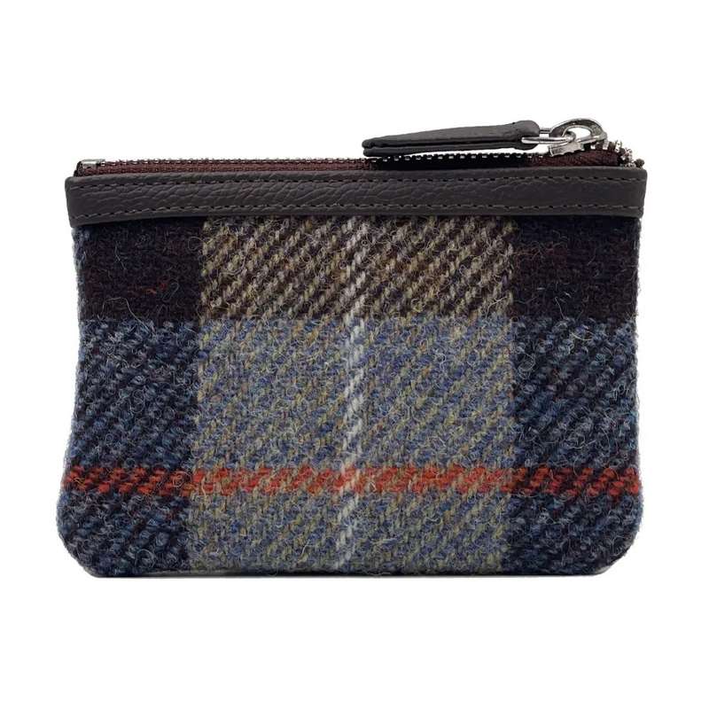 Maccessori Coin Purse Blue/Brown Check CB3028-TRT021 back