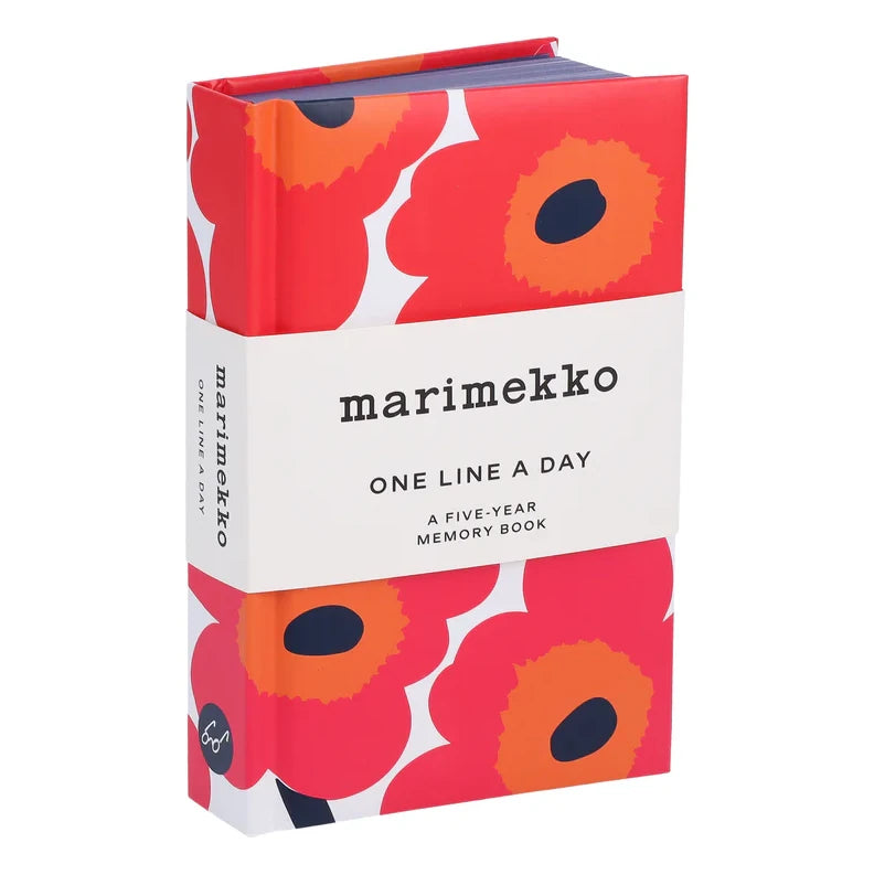 Marimekko One Line A Day Five-Year Book Red side