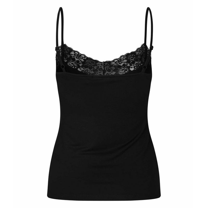 Masai Clothing Elmira Shaped Top Black 1011871-0001S rear