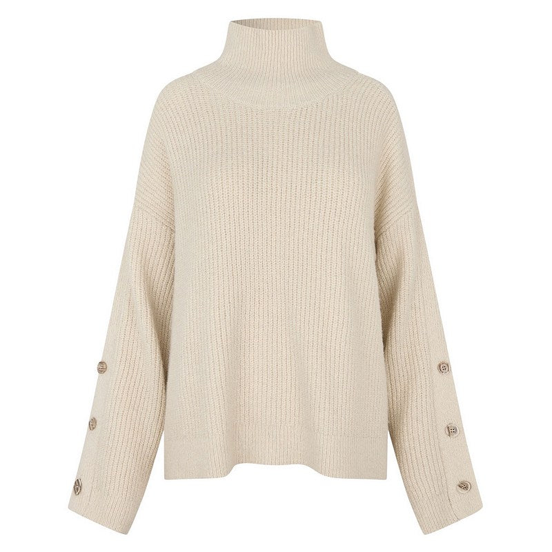 Masai Clothing Fanya Knitted Jumper Whitecap 1012828-1025S front
