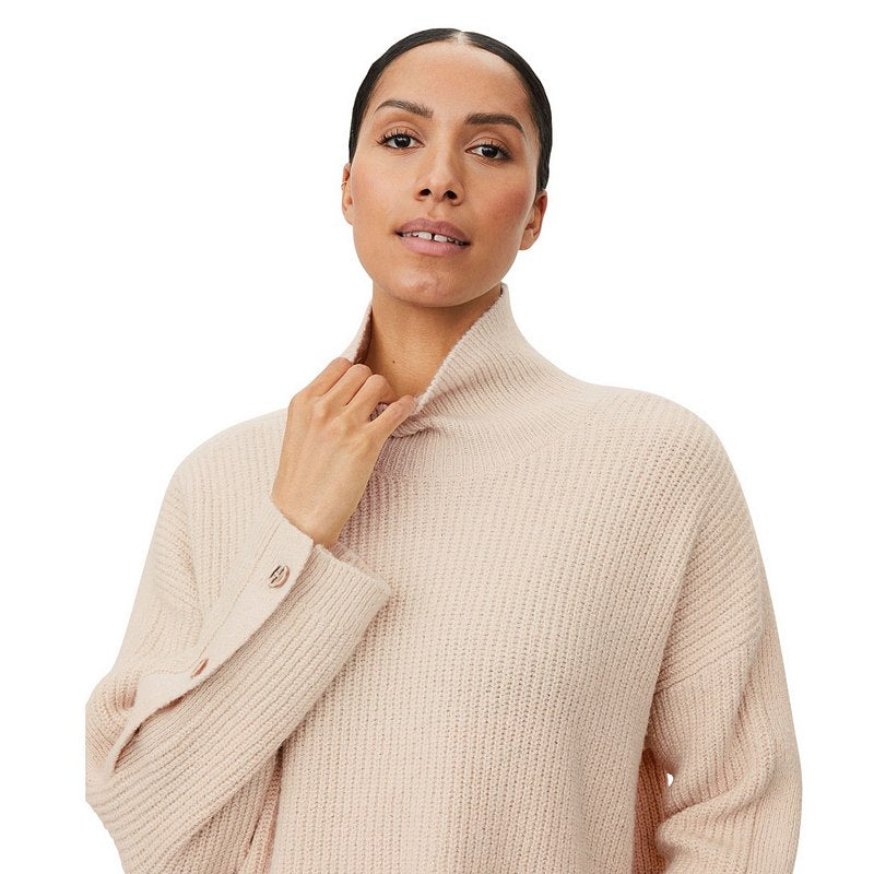 Masai Clothing Fanya Knitted Jumper Whitecap 1012828-1025S on model close-up