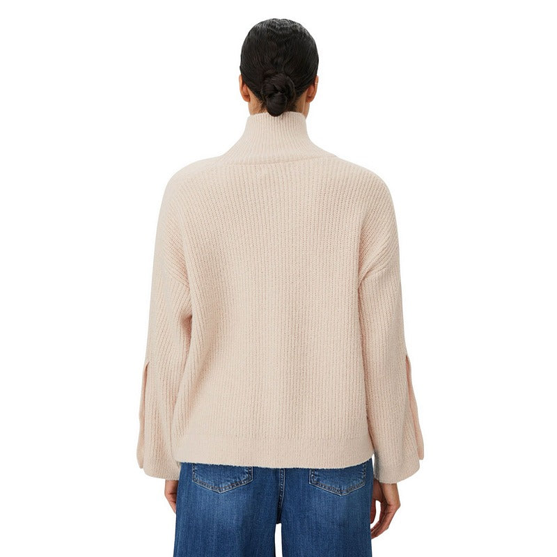 Masai Clothing Fanya Knitted Jumper Whitecap 1012828-1025S on model rear