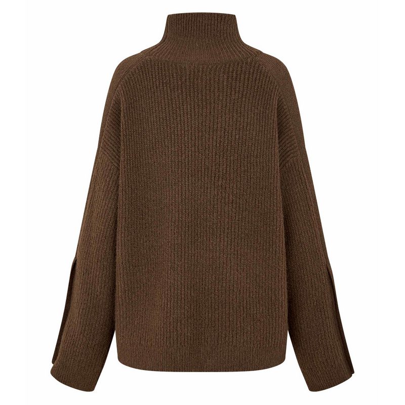 Masai Clothing Fanya Knitted Top Slate Black 1012828-4116S rear
