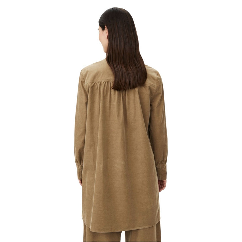 Masai Clothing Gira Baby Corduroy Tunic Petrified Oak 1013136-4101S on model rear