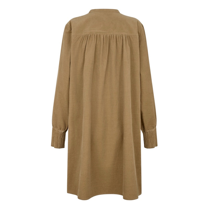 Masai Clothing Gira Baby Corduroy Tunic Petrified Oak 1013136-4101S rear