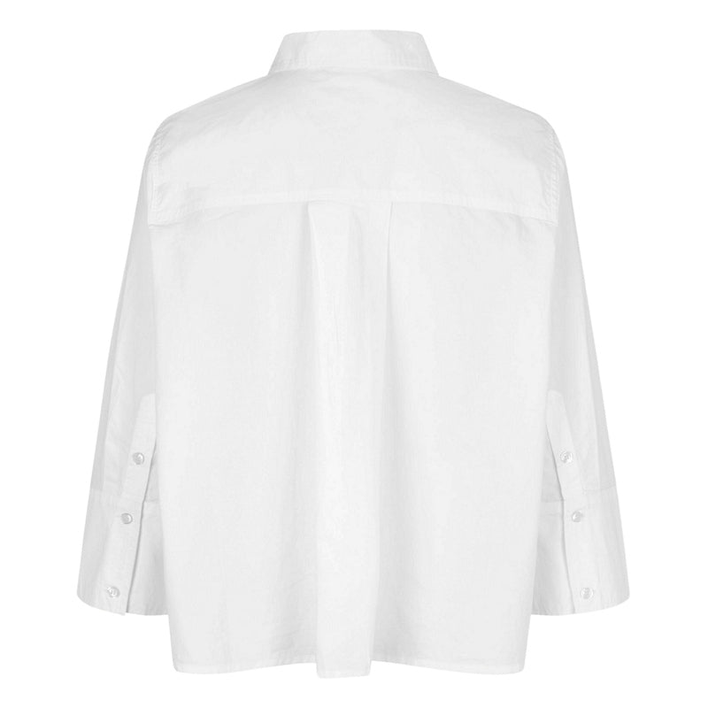 Masai Clothing Ilonka Poplin Shirt White 1011883-1000S rear
