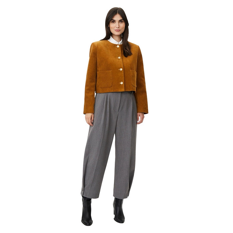 Masai Clothing Janrya Classic Corduroy Jacket Medal Bronze 1012917-4114S on model full-length