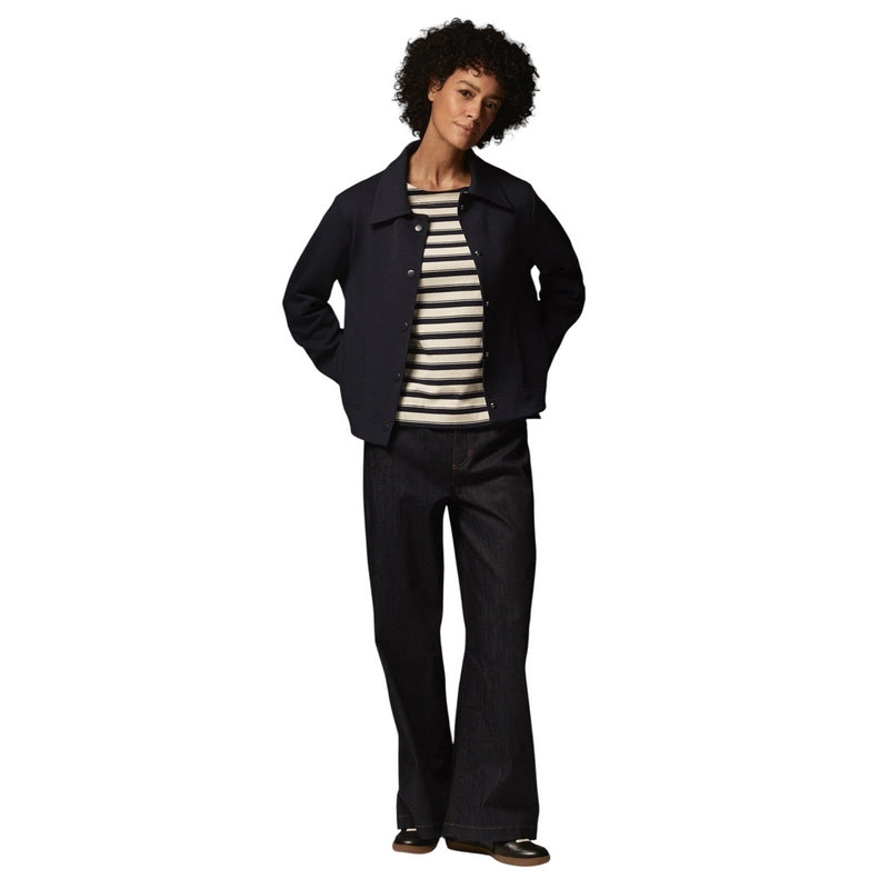Masai Clothing Jettina Jacket in Navy Blazer on model main