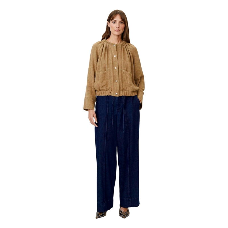 Masai Clothing Jisella Boucle Jacket Petrified Oak 1013024-4101S on model main