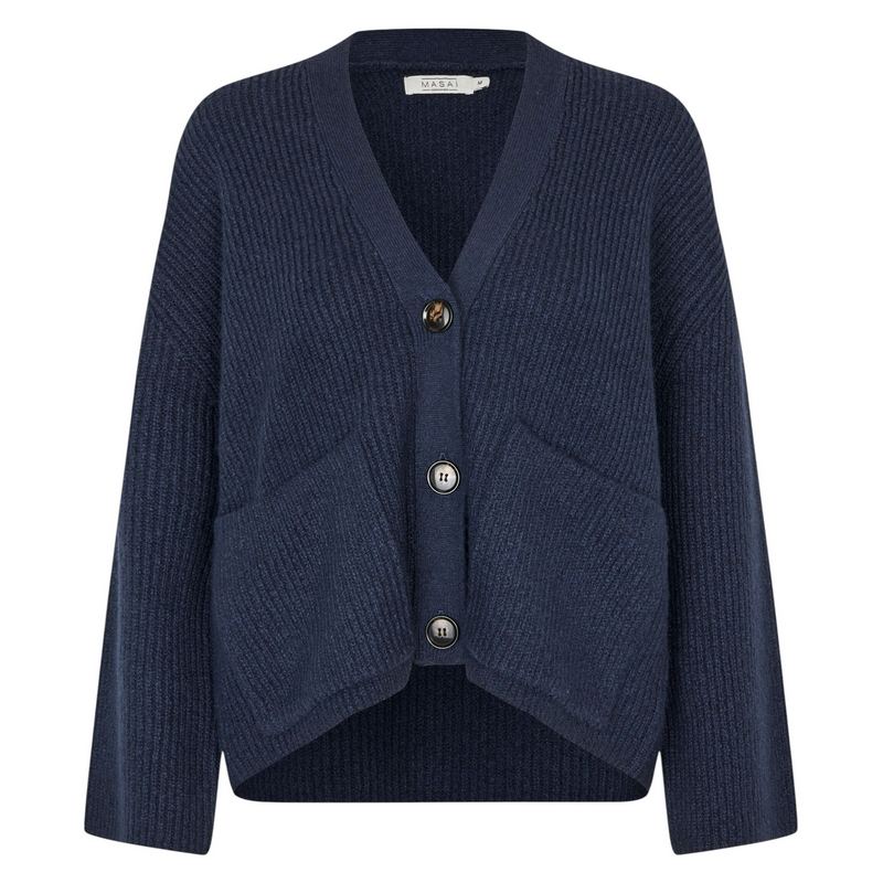 Masai Clothing Lexie Cardigan Navy Blazer 1011124-2002S front