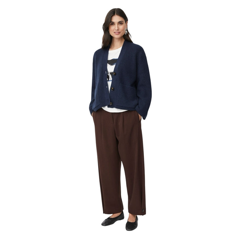 Masai Clothing Lexie Cardigan Navy Blazer 1011124-2002S on model 1 main