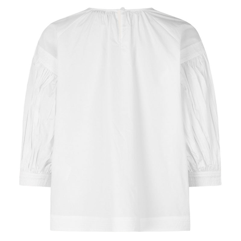 Masai Clothing Ma Dorita Oversize Top in White 1007821-1000S product shot back