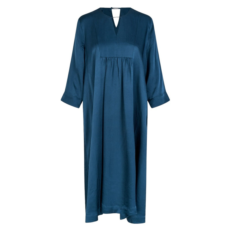 Masai Clothing Nadyne Sateen Dress Moonlit Ocean 1009565-2057S front