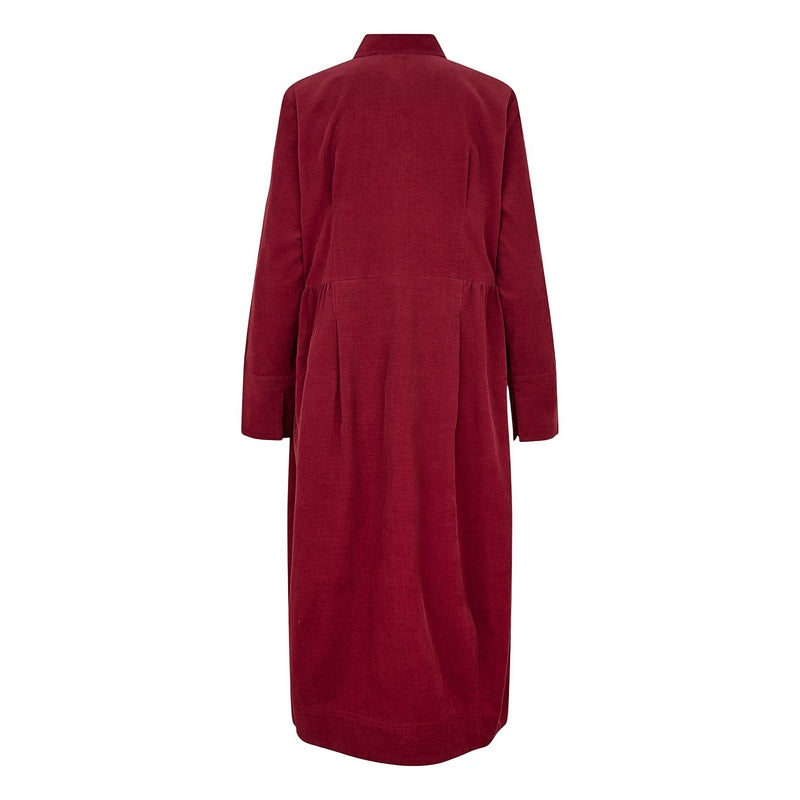 Masai Clothing Nayo Baby Corduroy Dress Tibetan Red 1013137-5055S rear