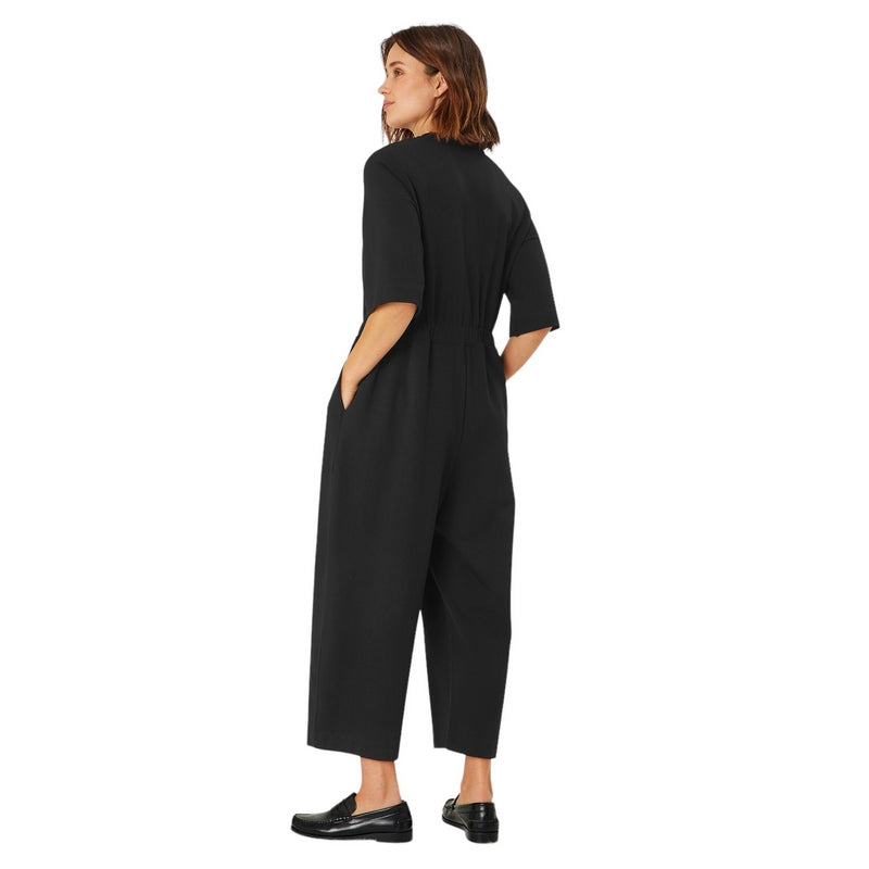 Masai Clothing Nicte Jersey Jumpsuit Black 1008989-0001S on model rear
