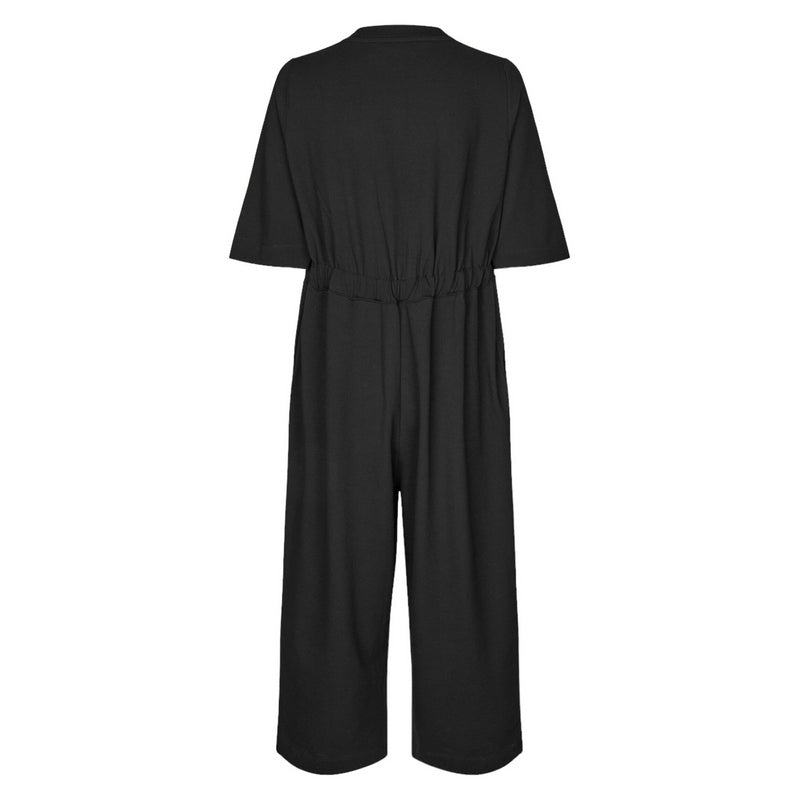 Masai Clothing Nicte Jersey Jumpsuit Black 1008989-0001S rear