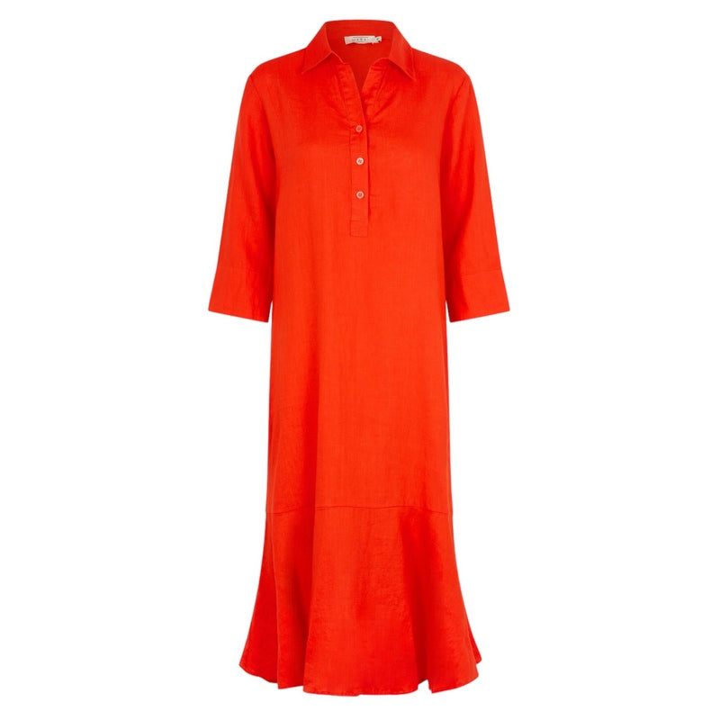 Masai Clothing Nimuene Dress Orange 1008598-5038S front