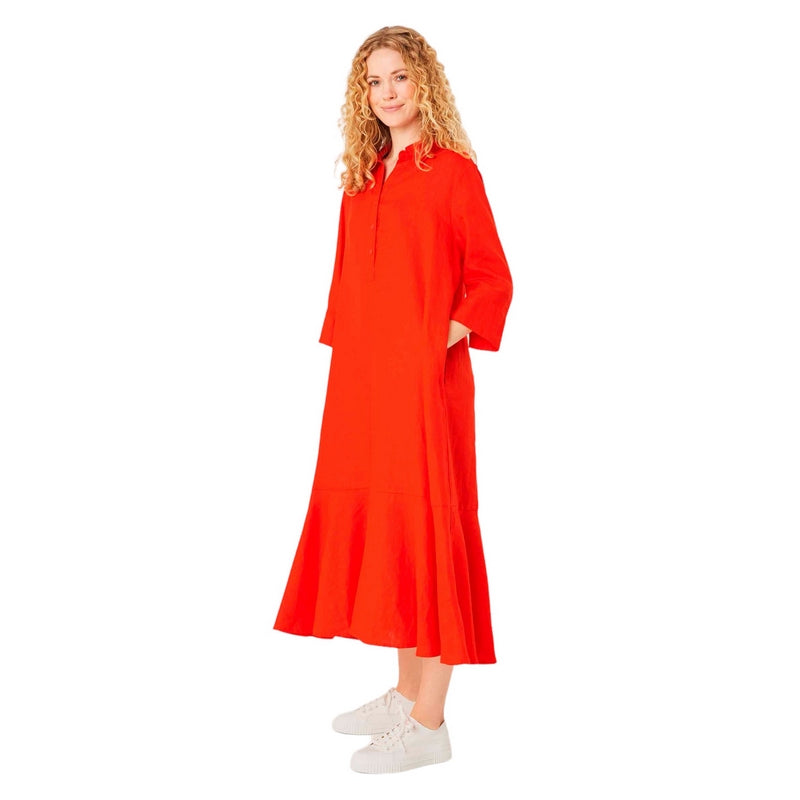 Masai Clothing Nimuene Dress Orange 1008598-5038S on model side