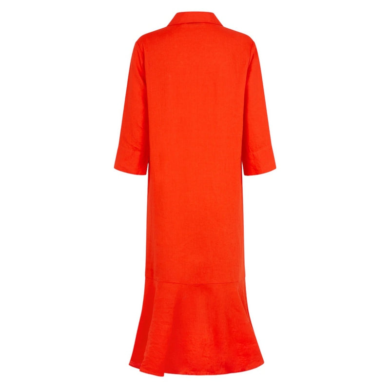 Masai Clothing Nimuene Dress Orange 1008598-5038S rear