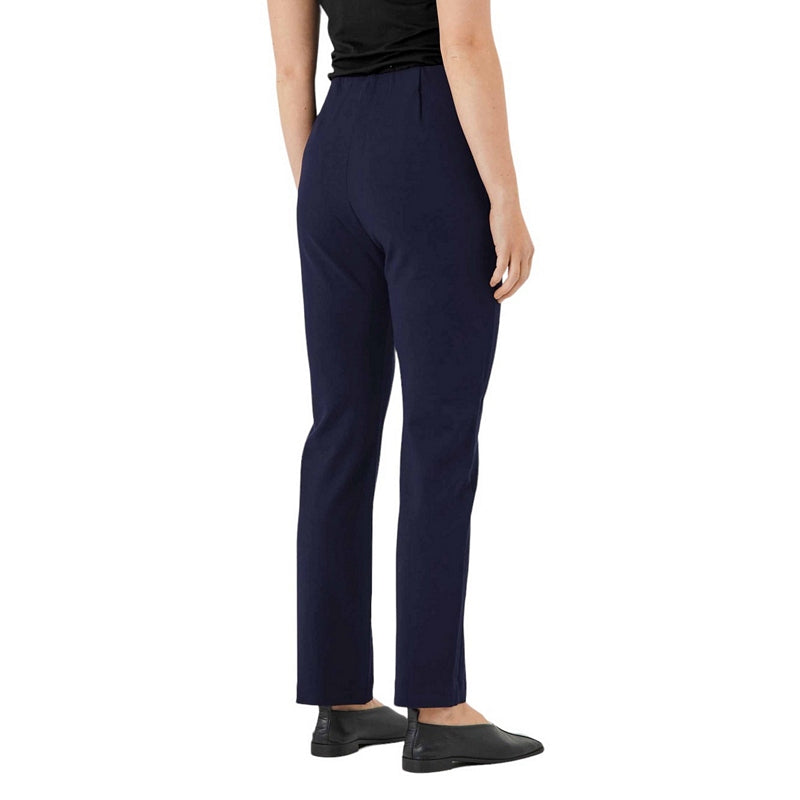 Masai Clothing Paige Fitted Trousers in Navy 1005897-2000S on model rear