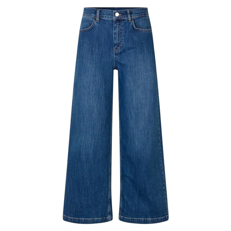 Masai Clothing Passang Fitted Trousers Blue Denim 1011852-2022S front