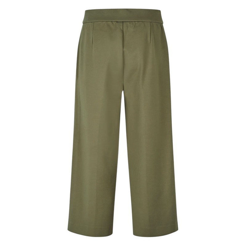 Masai Clothing Piana Fitted Cropped Trousers Lichen Green 1003987-3066S rear