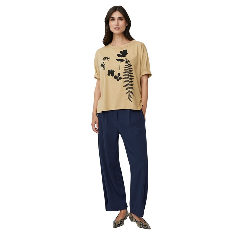 Masai Clothing Punna Flannel Trousers in Navy Blazer on model main