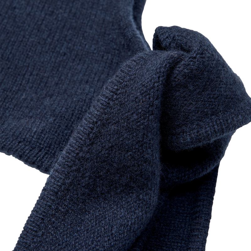 Masai Clothing Rhen Knitted Scarf in Dress Blue 1013162-2084S close-up