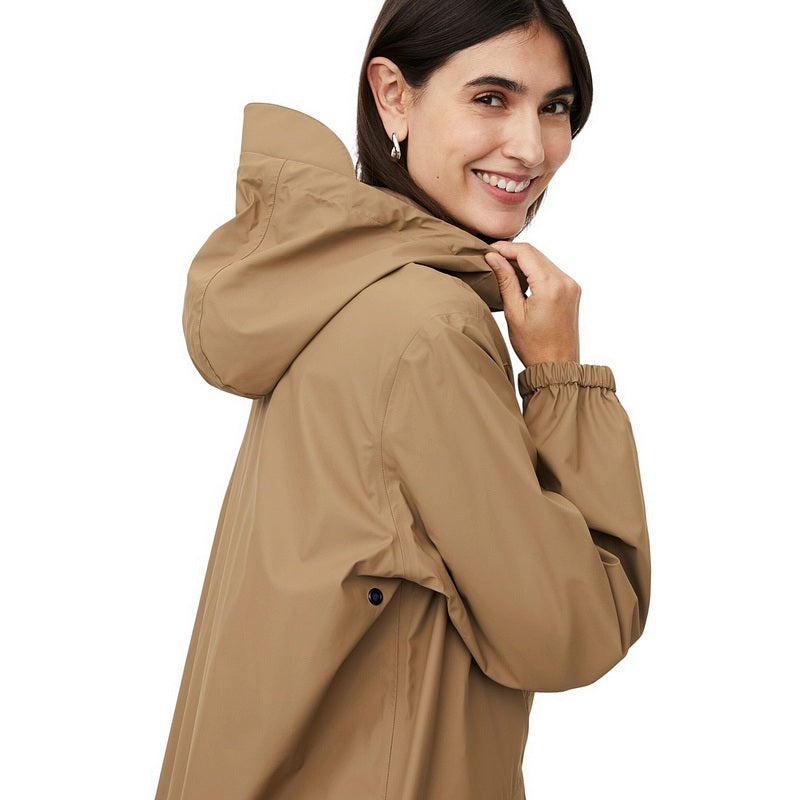 Masai Clothing Tunalle Coat Otter 1011958-4103S on model close-up side