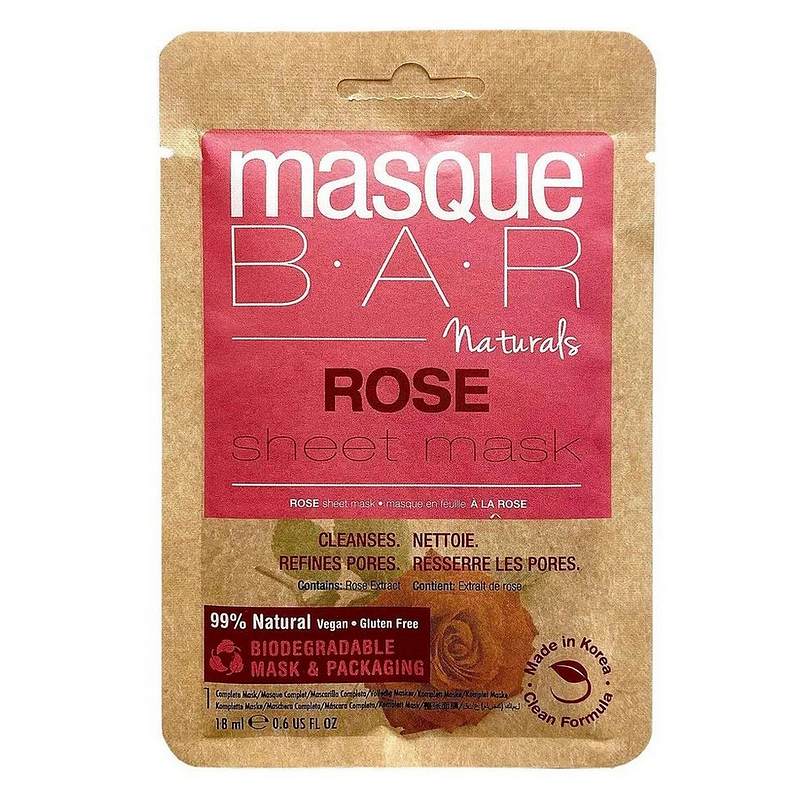 Masque Bar Naturals Sheet Mask Rose LB00964 front