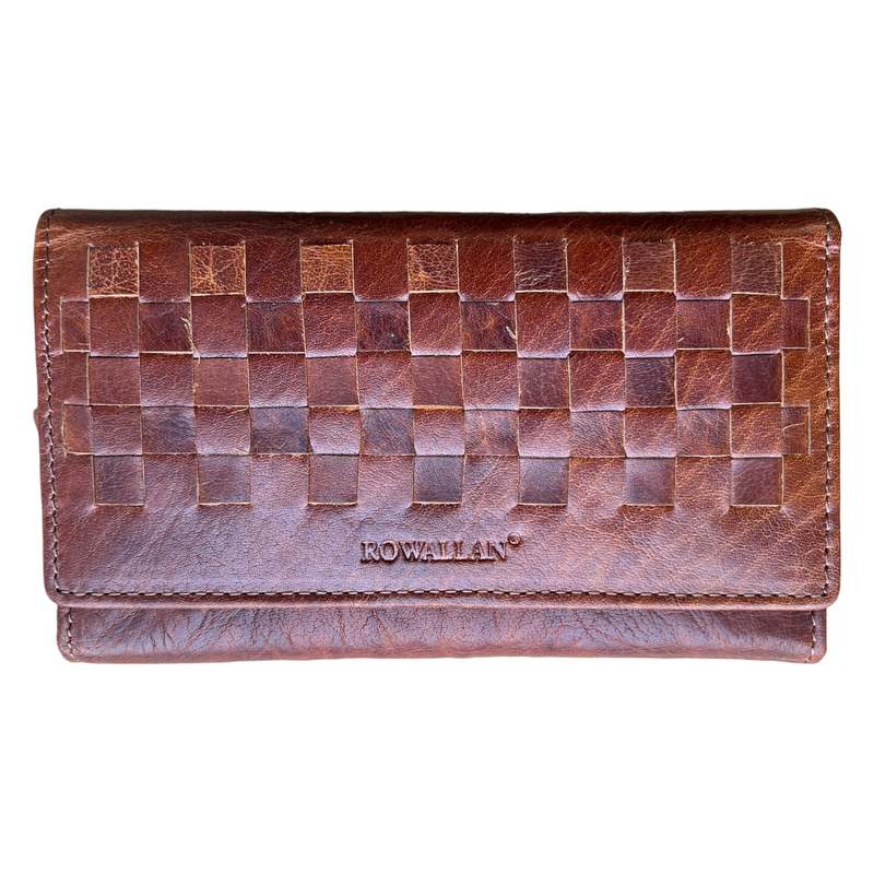 Mauritius Cognac Fold Full Wallet Purse front