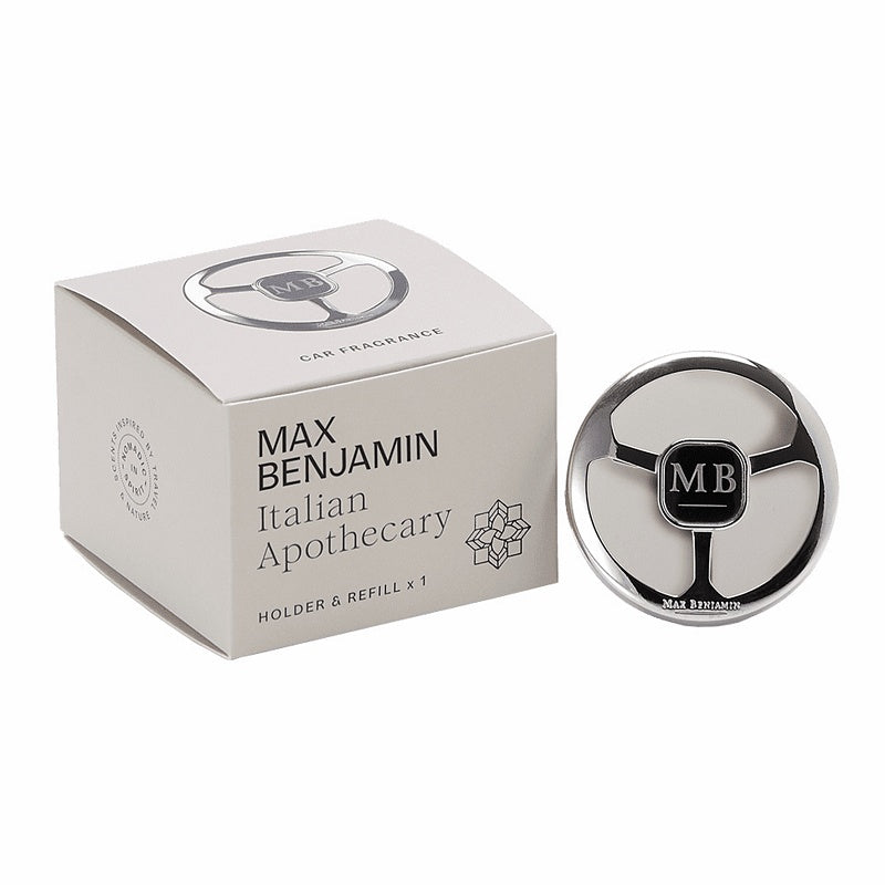 Max Benjamin Car Fragrance Italian Apothecary Dispenser