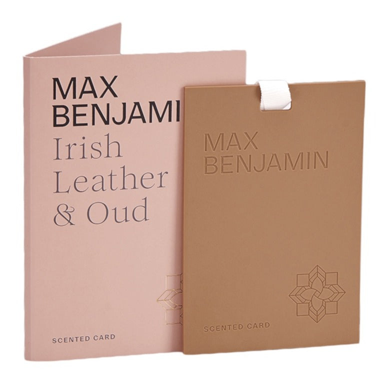 Max Benjamin Scented Card Irish Leather & Oud RB-SC10 main