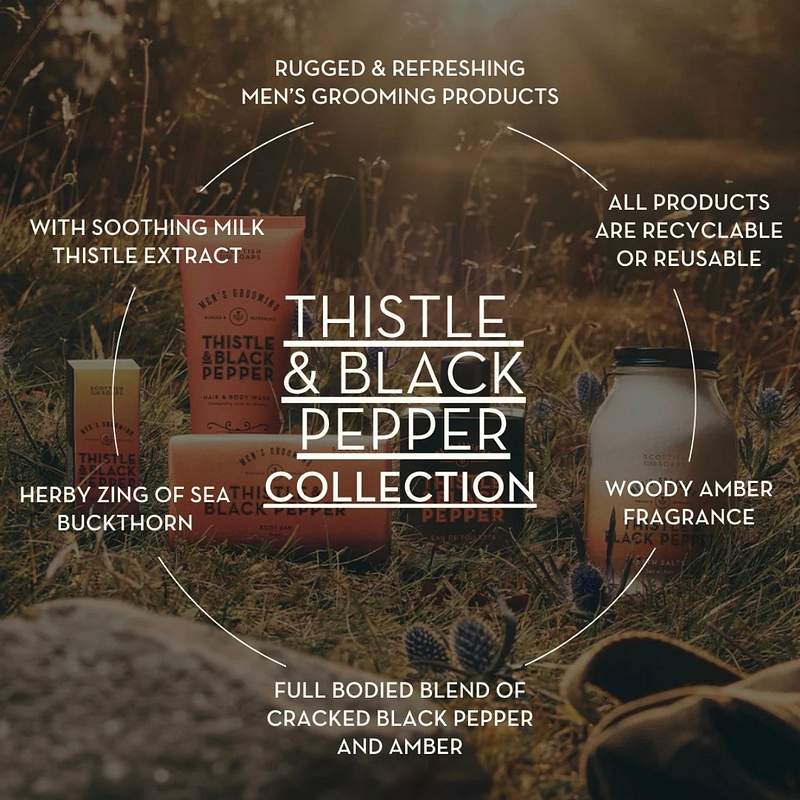 Men's Grooming Thistle & Black Pepper All-In-One-Wash details