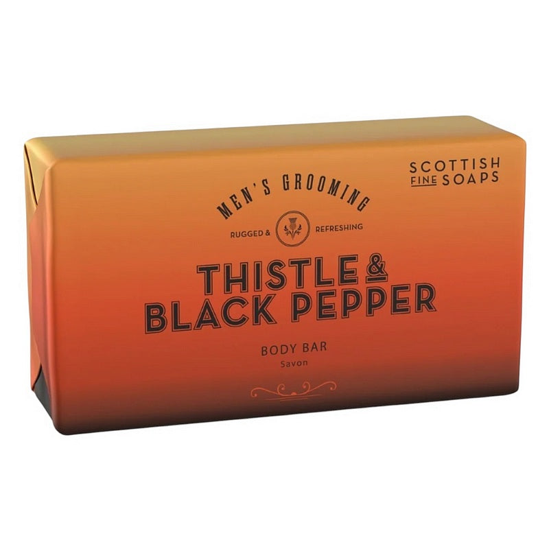 Men's Grooming Thistle & Black Pepper Body Bar Soap 220g main